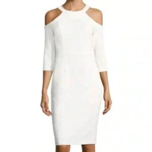 Black Halo Thorpe Cold Shoulder Sheath Dress 6 NWT